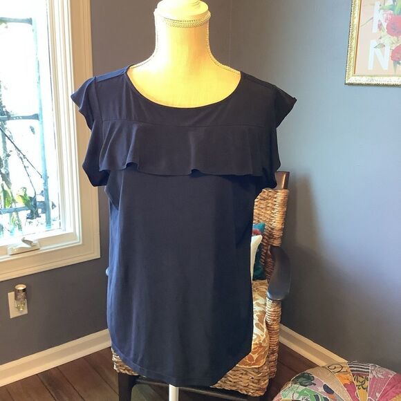 Banana Republic Navy Blouse - Picture 1 of 3